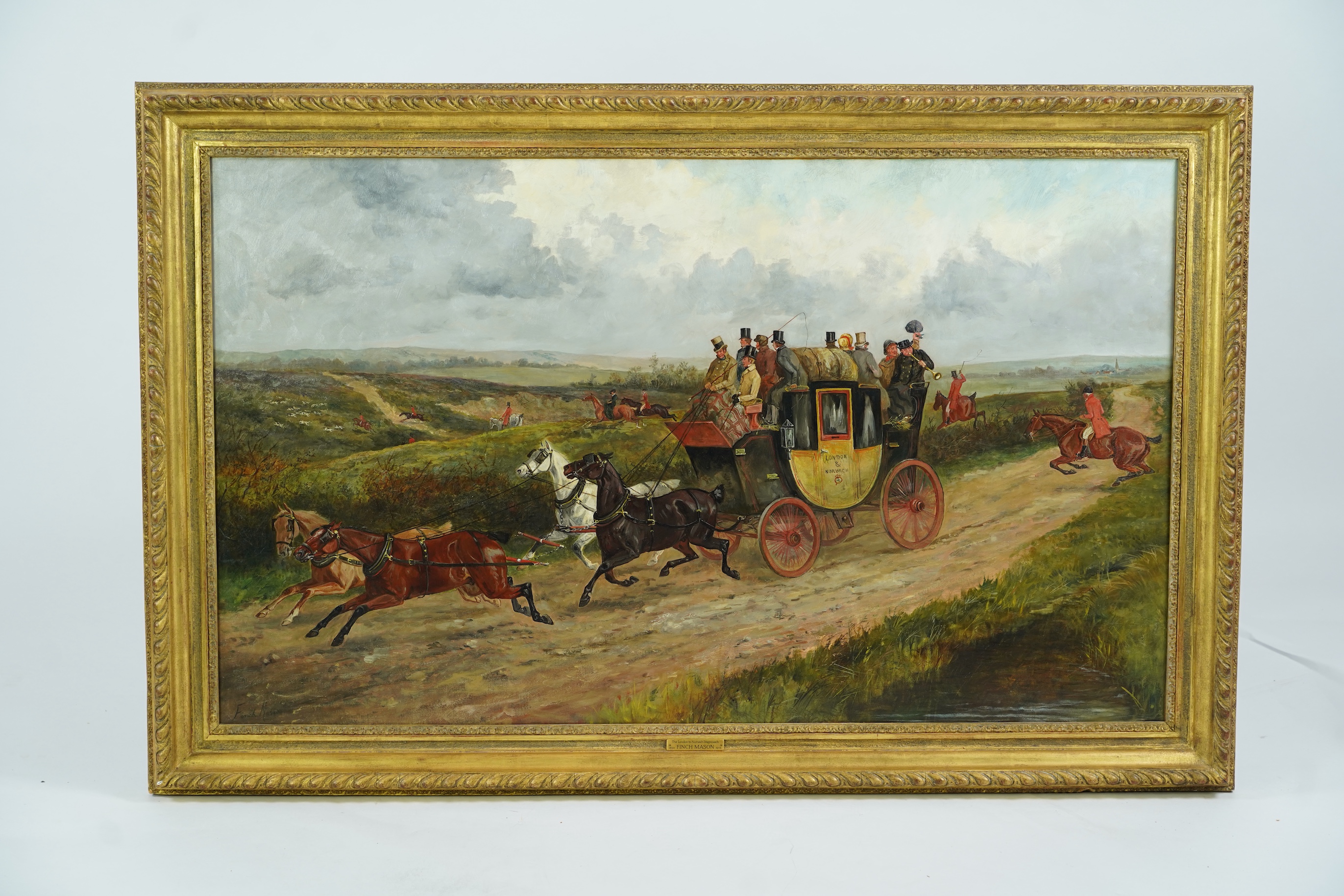 George Finch Mason (1850-1915), 'The London to Norwich Stagecoach'
